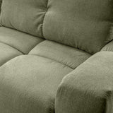 Sofa z Funkcją Spania Pojemnikiem Oliwkowo-Zielona Tkanina Perfect Harmony