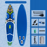 Deska Wiosłowa Nadmuchiwana Paddle Board z Akcesoriami Niebieska do 150 Kg
