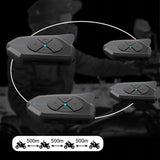 Interkom Motocyklowy Polski Intercom 1200m, Radio FM Bluetooth, Głośniki HD