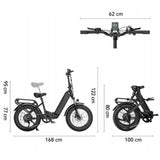 Rower Elektryczny Miejski eBike Aluminiowa 250W Koło 20" Cali Rama 20" Cali