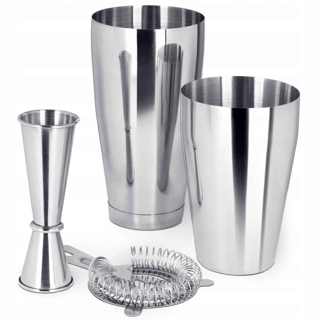 Zestaw barmański do drinków Shaker Tin-Tin Jigger POVES