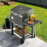 Grill Ogrodowy Węglowy Pokrywa Ruszt Popielnik Termometr Duży XXL + Gratis