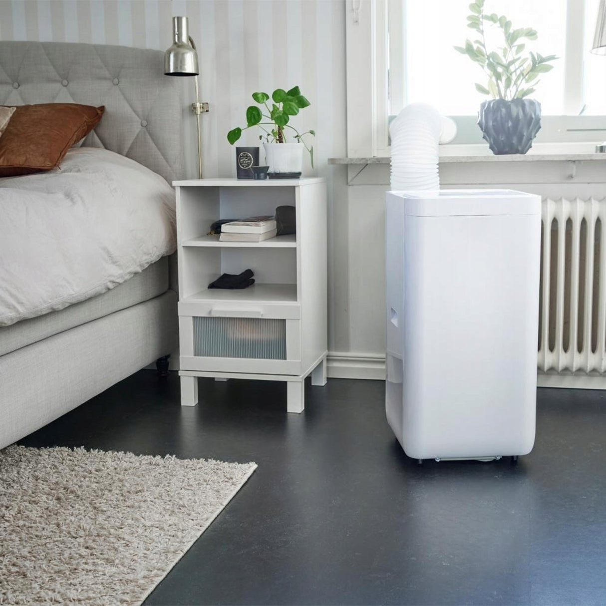 Klimatyzator Przenośny Mobilny Chłodzenie Biały 25m2 2600W na Pilota