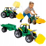 Traktor z Przyczepką i Ruchomą Łyżką Ruchome Elementy Gigant Spychacz