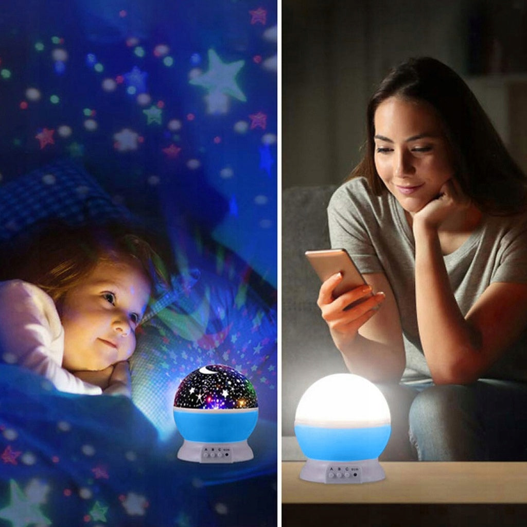 Lampka Nocna Projektor Gwiazd Nieba Rzutnik 2w1 XL! Super Prezent Na Święta