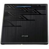 Zewnętrzny Napęd Nolyth CD DVD CT06 Czarny USBC Gniazdo Audio 3,5mm hub USB
