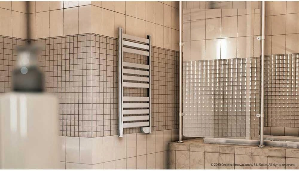 Grzejnik Łazienkowy Poves 9000 Twin Towel White Wieszak LED IP24 500W