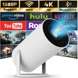Projektor Rzutnik Przenośny Obrotowy Smart Głośnik Android TV Wi-Fi Full HD