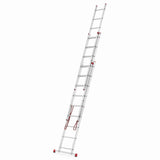 Drabina aluminiowa 3x9 WIELOFUNKCYJNA na schody Pro 5,69m 150kg + GRATIS