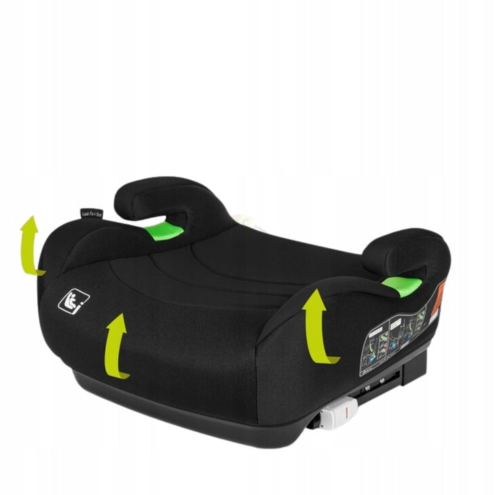 Fotelik Samochodowy Podstawka Czarna 126-150cm 15-36 kg dla Dziecka Poves