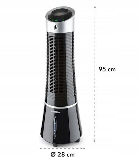 Klimator Klarstein Skyscraper Ice Czarny 4w1 Wentylator Oczyszczacz