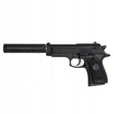 Pistolet na Kulki Metalowy Pistolet Beretta z Tłumikiem + Duży Granat 6mm