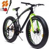 Rower Terenowy FATBIKE Szerokie Opony Stalowa Rama Przerzutki SHIMANO 26"