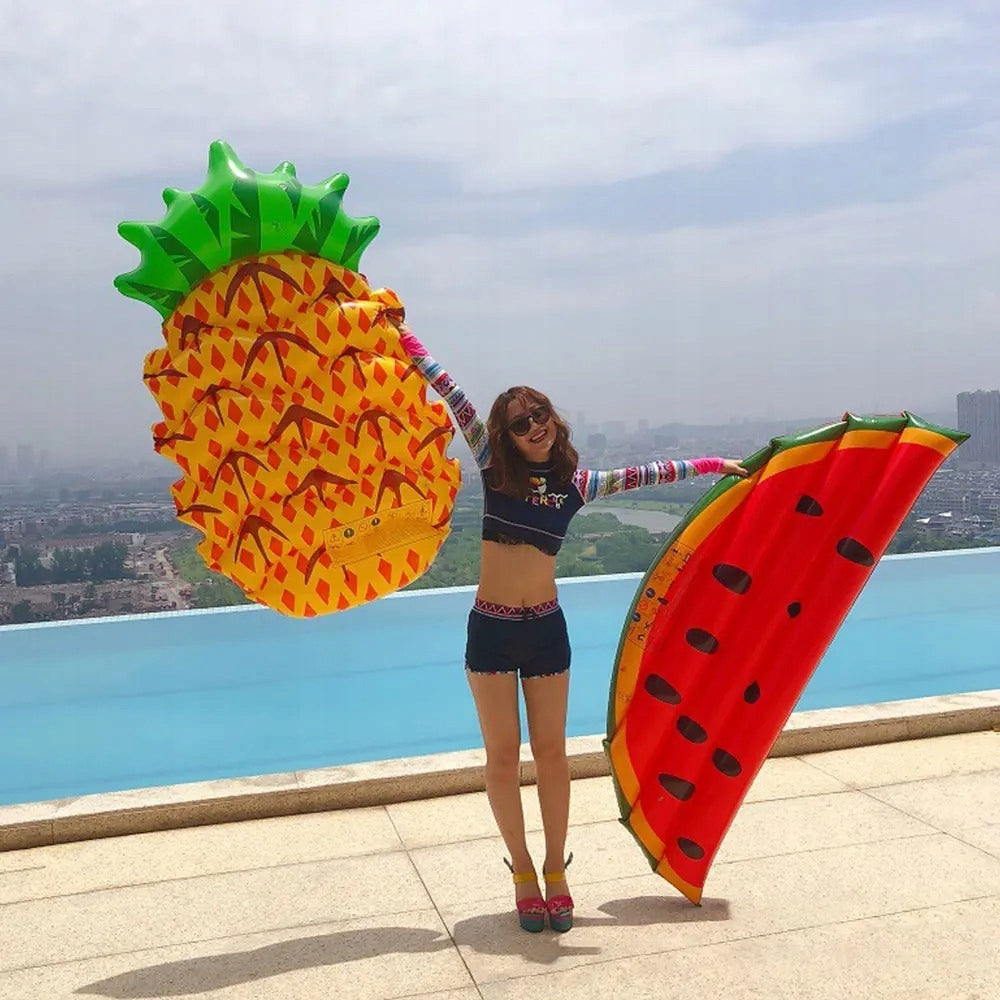 Arbuz Dmuchany Pływak Wodny Nadmuchiwany Plażowy na Basen 170 cm x 60 cm
