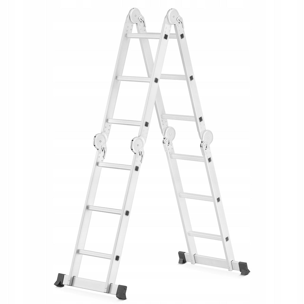 Drabina Aluminiowa Przegubowa Składana Wielofunkcyjna 4x3 + Podest
