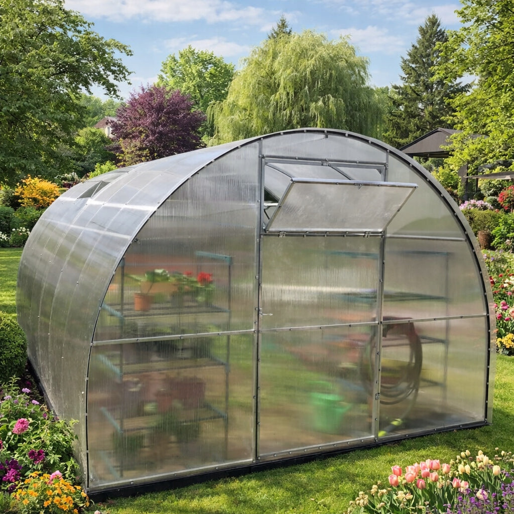Szklarnia z Poliwęglanu Komorowego o Grubości 4mm Bezbarwna 300x800x200 cm