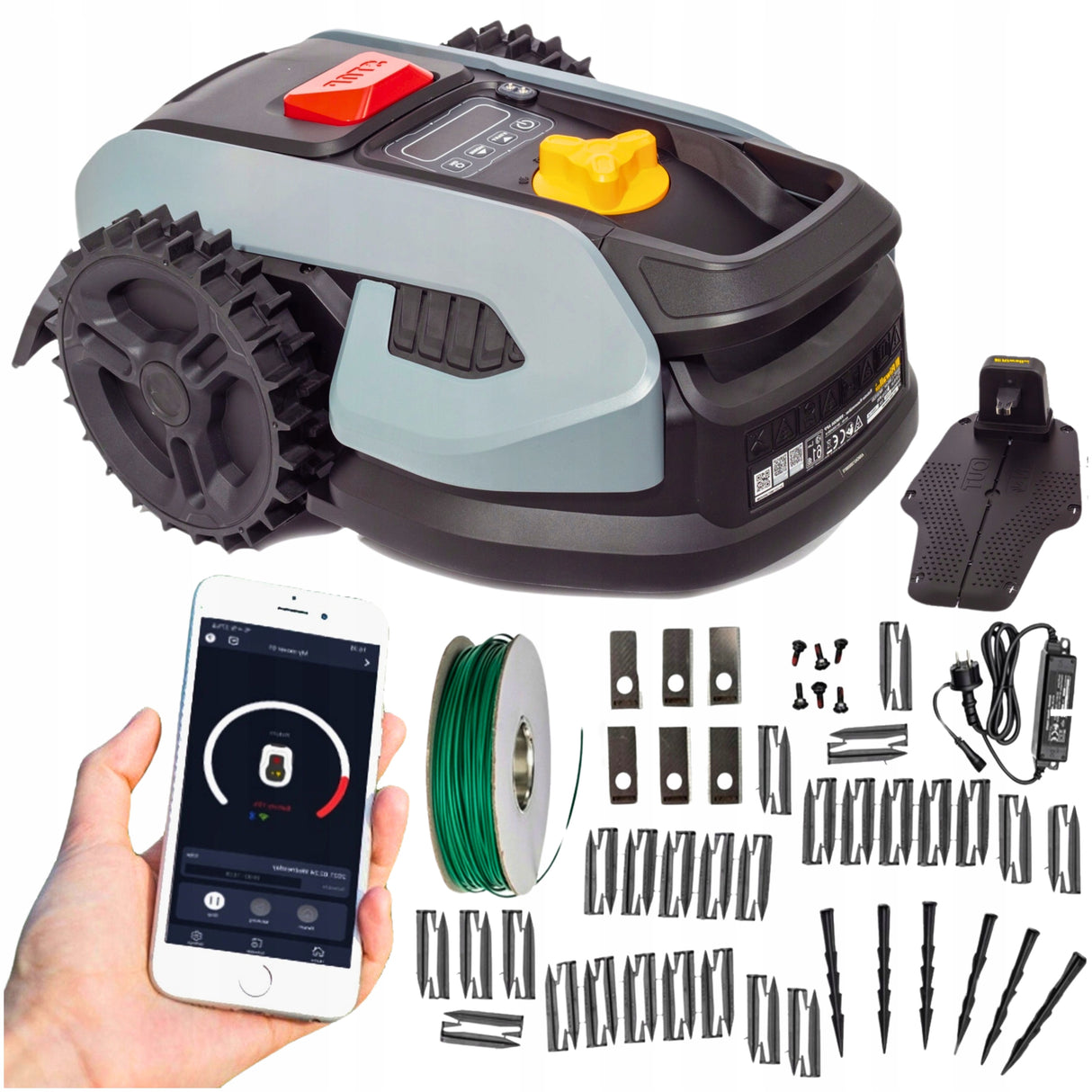Robot Koszący Szer. Koszenia 16 cm RRM 500 APP Silnik Akumulatory