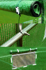Tunel Foliowy Ogrodowy [30 m²] 10x3m [FOLIA + STELAŻ] ZIELONY GRUBY STELAŻ