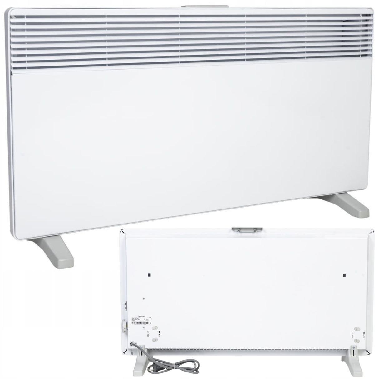 Grzejnik Elektryczny Konektorowy Energooszczędny Przenośny 2500 W Biały