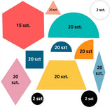 DREWNIANA UKŁADANKA PUZZLE MONTESSORI TANGRAM 180e