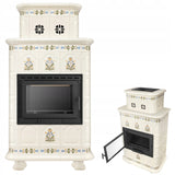 Piecyk Kominek Kaflowy Obudowa Kominkowa 13 kW Ceramiczny Koza