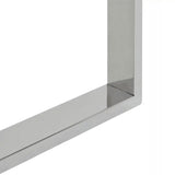 Stół Konsolowy Stolik 120x40x78cm Metal Szkło Rama ze Stali Nierdzewnej