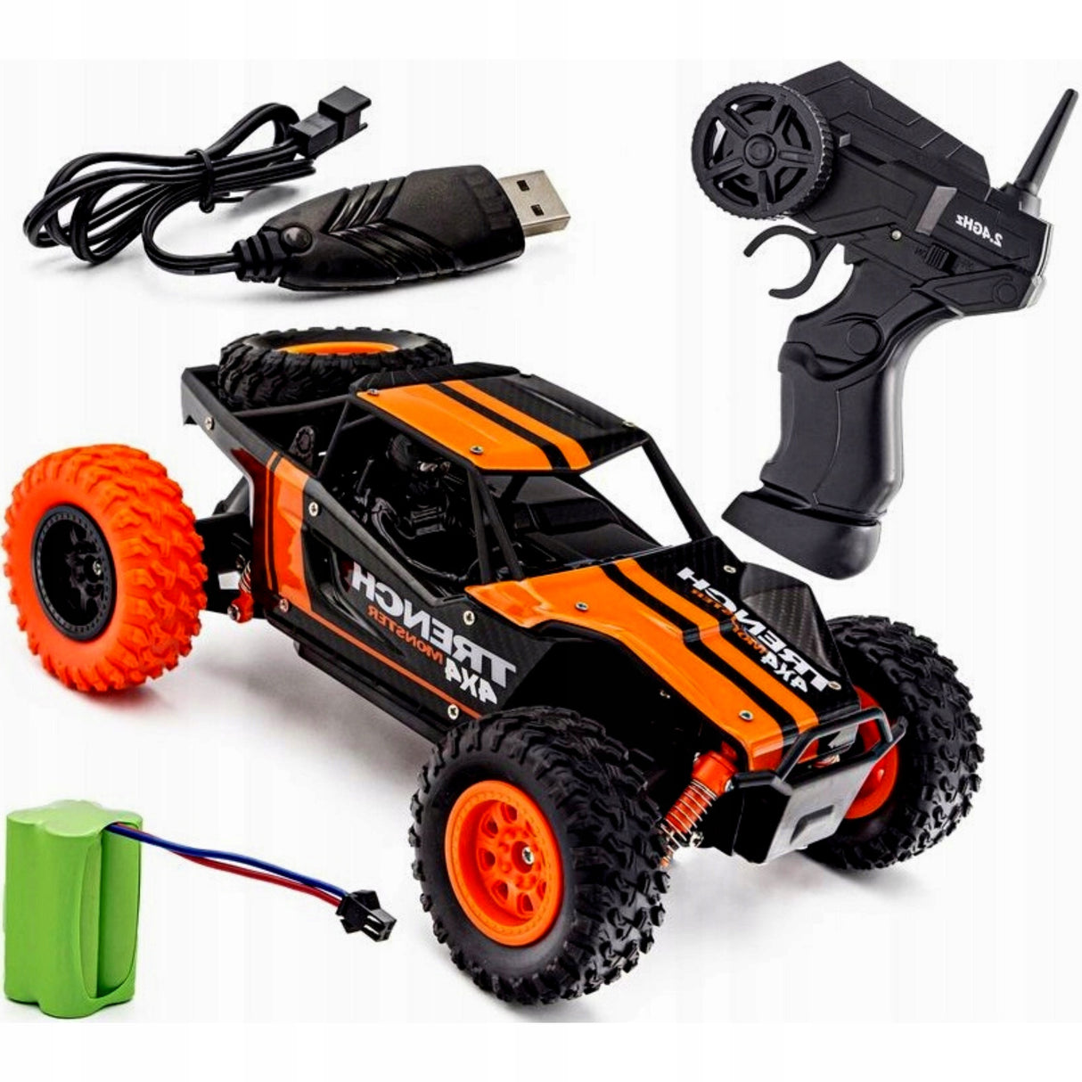SAMOCHÓD AUTO 20km/h RC OFF ROAD 4x4 ZDALNIE STERO