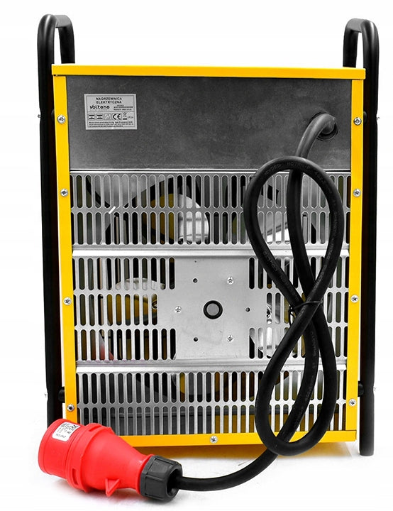 Grzejnik Farelka Nagrzewnica Elektryczna z Termostatem Mocna Żółta 9000W