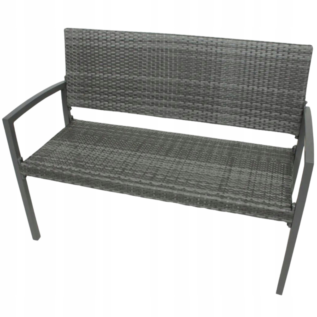 Ławka Ogrodowa Parkowa Sanremo 970208 Rama Aluminiowa 116x60x87cm do Ogrodu