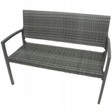 Ławka Ogrodowa Parkowa Sanremo 970208 Rama Aluminiowa 116x60x87cm do Ogrodu