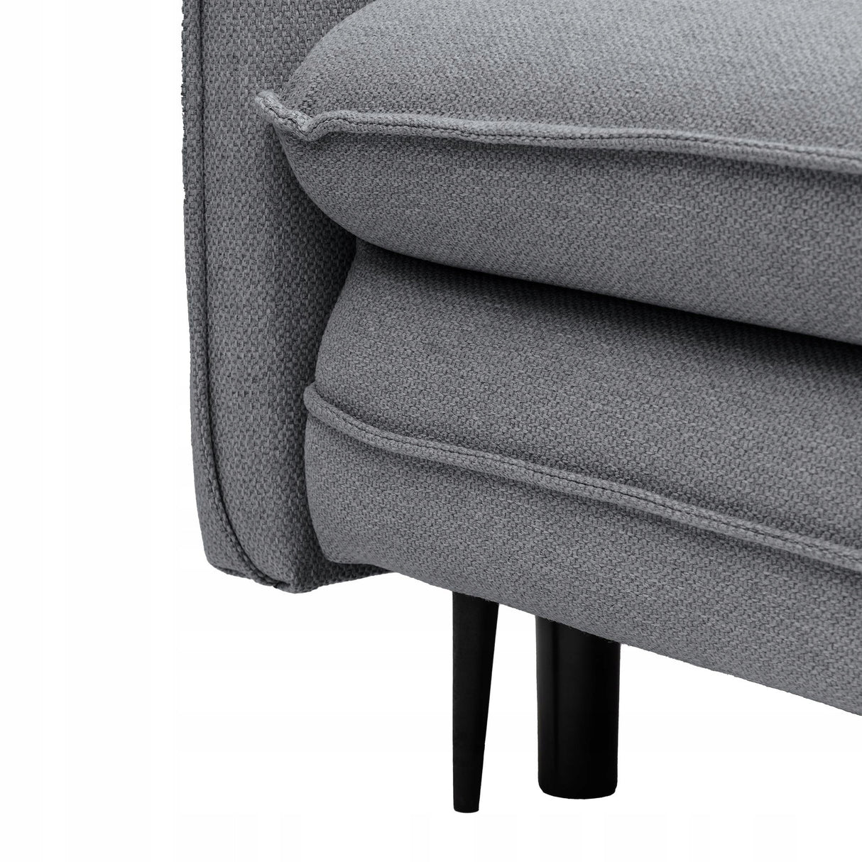 Sofa Rozkładana z Funkcją Spania i Pojemnikiem Ciemno-Szara 218 x 105 cm