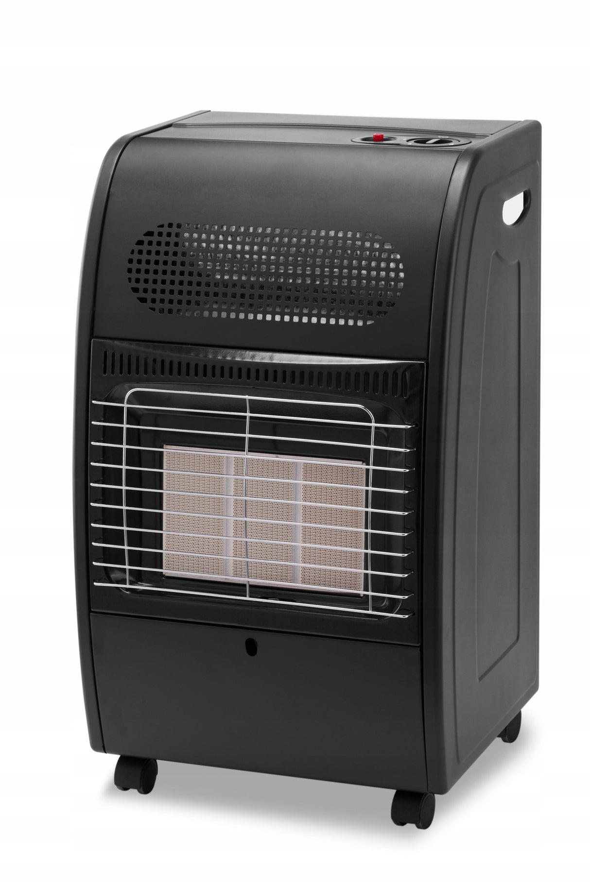 Piecyk Gazowy Grzejnik Wydajny Oszczędny Czarny na Butlę GF-42 4,2KW