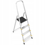 Drabina Jednostronna Domowa Profesjonalna Aluminiowa 4 Stopnie 150kg MAX