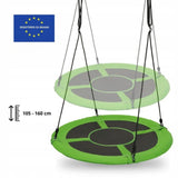 Huśtawka ogrodowa 120cm typu bocianie gniazdo Hyper Motion - kolor zielony