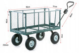 Wózek Transportowy Rozkładany Ogrodowy Taczka Przyczepka Burty 450 kg 250L