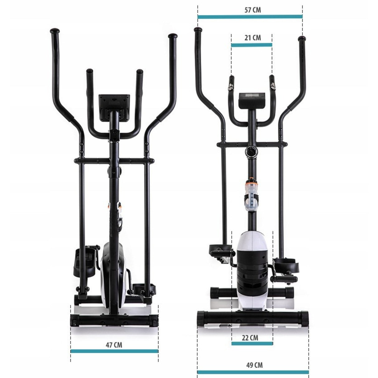 Orbi-Trek Trenażer Eliptyczny Magnetyczny Treningowy do Ćwiczeń do 120 KG