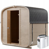Sauna Ogrodowa z Piecem HARVIA VEGA BC60 Quadro 185 cm Szwedzkie Drewno