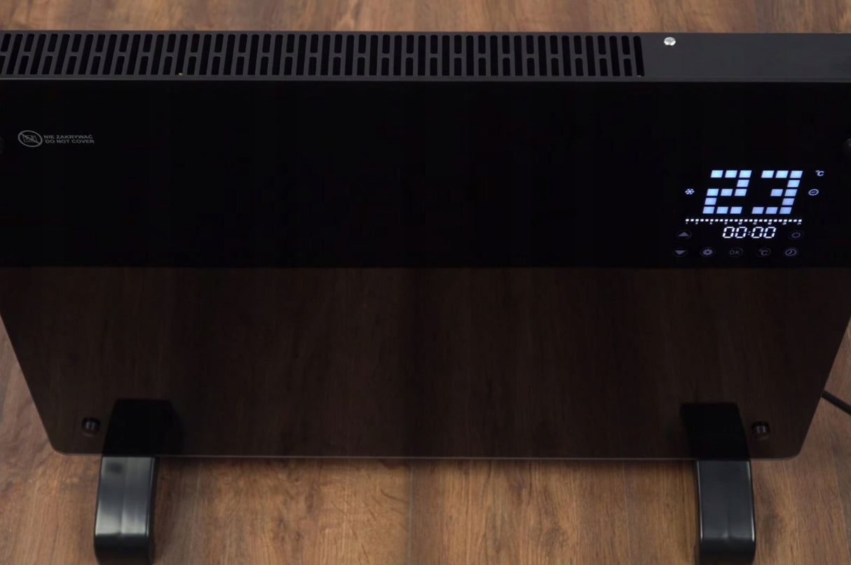 Grzejnik Konwektorowy Elektryczny Wyświetlacz LCD z Termostatem Timer 1500W