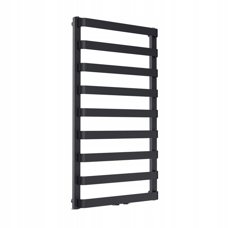 Grzejnik Łazienkowy Dekoracyjny Drabinka Wodny 54x127 cm 546 W Czarny Mat