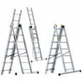 DRABINA ALUMINIOWA 3x6 PRO NA SCHODY DRABEST do 150 kg