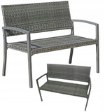 Ławka Ogrodowa Parkowa Sanremo 970208 Rama Aluminiowa 116x60x87cm do Ogrodu