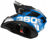 Kask Cross Enduro L/XL Homologacja EU Lekki MTB Quad Daszek Niebieski