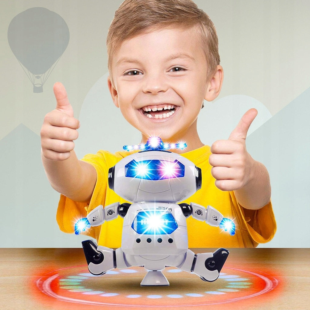 Robot Interaktywny Android Tańczący na Baterię dla Dzieci Obrót 360 Stopni