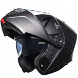 Kask Szczękowy Motocyklowy pod Interkom Blenda Czarny Met Rozmiar XS