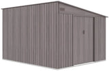 Duży Domek Narzędziowy Ogrodowy Jednospadowy Dach Szary 279x321cm Stalowy
