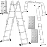 Drabina Aluminiowa Przegubowa Składana Wielofunkcyjna 4x3 + Podest