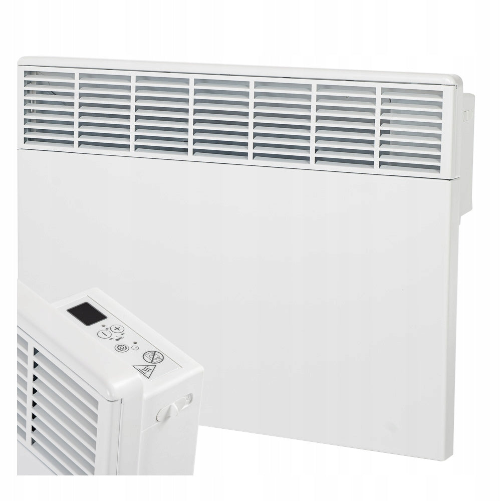 Grzejnik Elektryczny Termostat Programator Ścienny Przenośny 1500 W Biały