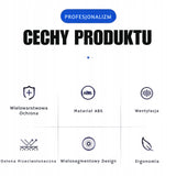 Kask Motocyklowy Szczękowy Biały-Pomarańczowy Podwójnie Przeciwsłoneczny M