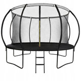 Trampolina Ogrodowa z Drabinką i Siatką Wewnętrzną Domowa Ogroowa 366 cm