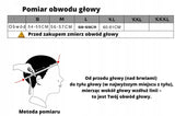 Kask Motocyklowy Szczękowy Czarny Wentylowany Podwójne Soczewki Rozmiar L
